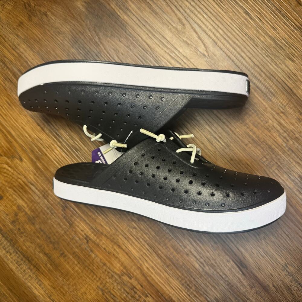 Joybees Weekend Mule Modern Women's Sz 8 Slip-On comfort Shoes Black white - Picture 6 of 10